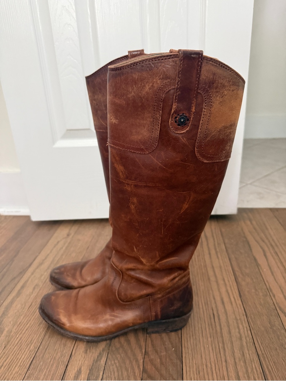 Frye Melissa Button Riding Boot - Picture 3 of 7